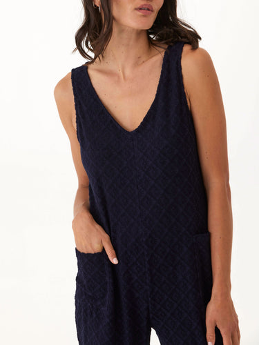 Rainey Jacquard Terry Patch Pocket Jumpsuit Womens Rompers Threads 4 Thought