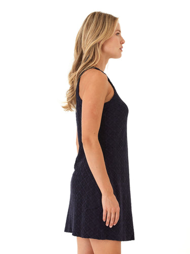 Scarlett Jacquard Terry Swing Dress Womens Dresses Threads 4 Thought