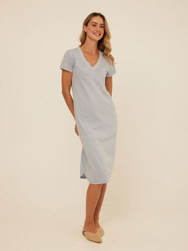 Ethel Mineral Wash Eco Jersey Midi Dress Threads 4 Thought