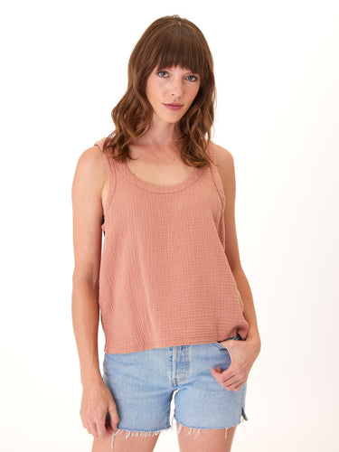 Syrena Gauze Tank Womens Tops Tanks Threads 4 Thought