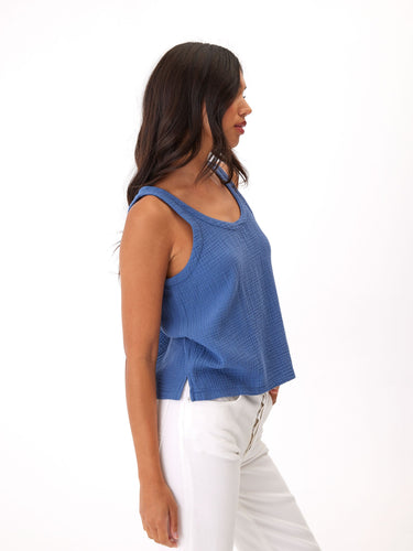 Syrena Gauze Tank Womens Tops Tanks Threads 4 Thought
