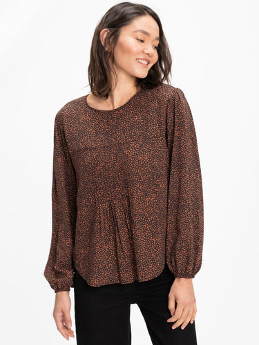 Carina Tencel Printed Blouse Womens Tops Long Threads 4 Thought