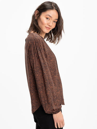 Carina Tencel Printed Blouse Womens Tops Long Threads 4 Thought