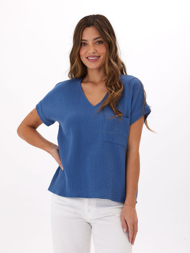 Celia Gauze Top Womens Tops Short Threads 4 Thought