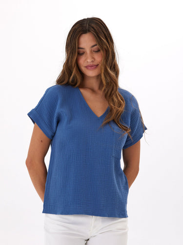 Celia Gauze Top Womens Tops Short Threads 4 Thought