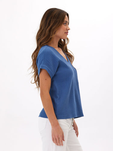 Celia Gauze Top Womens Tops Short Threads 4 Thought