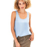 Clarice Chambray Button Tank Womens Tops Tanks Threads 4 Thought 