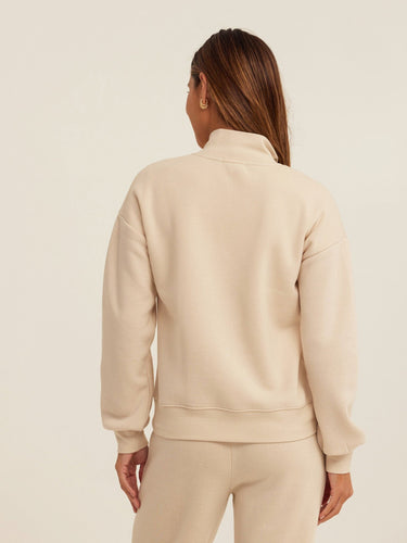 Constance Triblend Fleece Half Zip Pullover Womens Outerwear Sweatshirt Threads 4 Thought