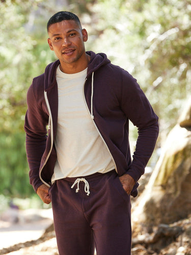 Triblend Zip Fleece Hoodie Mens Outerwear Sweatshirt Threads 4 Thought