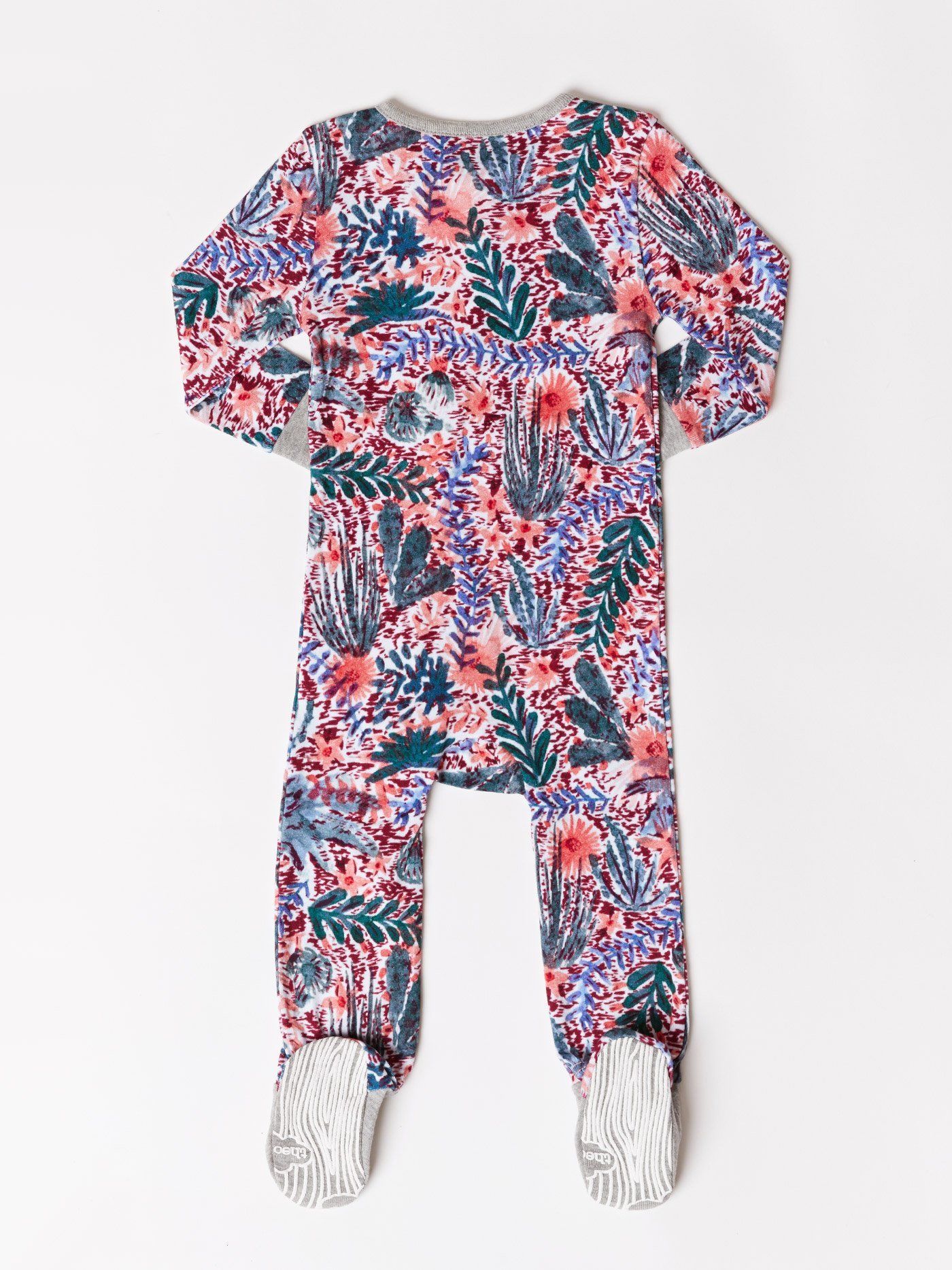 Infant Floral Cactus Footie One-Piece Infant Pajamas Theo+Leigh 