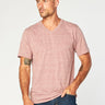 Triblend Short Sleeve V Neck Tee Mens Tops Threads 4 Thought S Brick Red