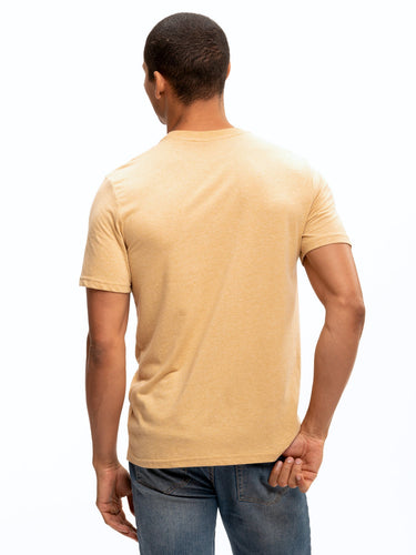 Triblend SS Crew Neck Mens Tops Tshirt Short Threads 4 Thought