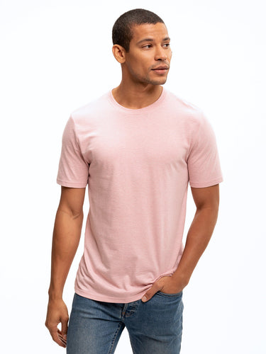 Triblend Crew Neck Tee Mens Tops Tshirt Short Threads 4 Thought