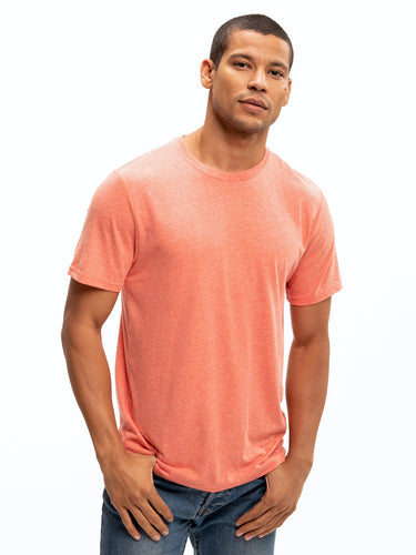 Triblend Crew Neck Tee Mens Tops Tshirt Short Threads 4 Thought