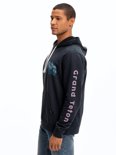 Grand Teton Graphic Pullover Hoodie Mens Outerwear Sweatshirt Threads 4 Thought
