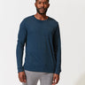 Long Sleeve Triblend Pocket Crew Tee Mens Tops Tshirt Threads 4 Thought