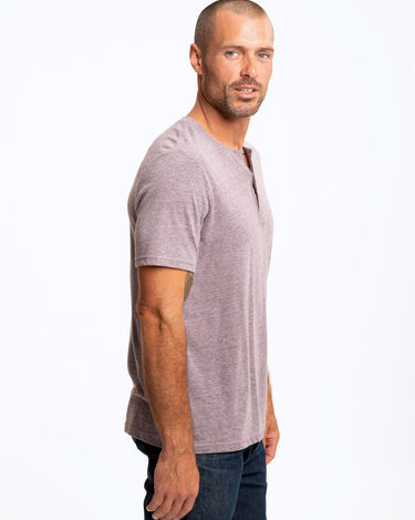 Triblend Henley Mens Tops Tshirt Short Threads 4 Thought 