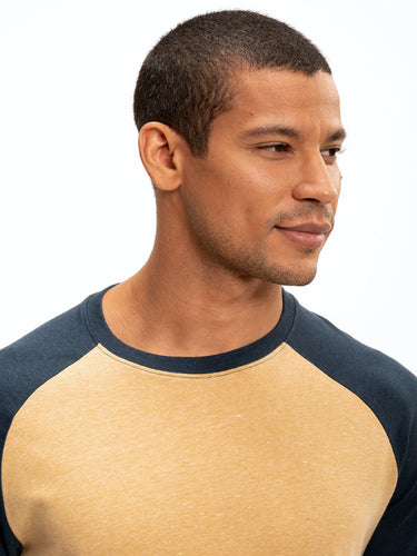 Triblend Long Sleeve Raglan Tee Mens Tops Tshirt Long Threads 4 Thought