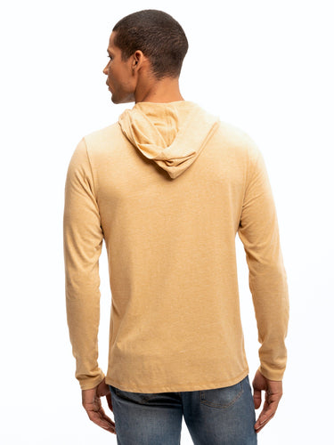 Long Sleeve Triblend Jersey Hoodie Mens Tops Tshirt Long Threads 4 Thought