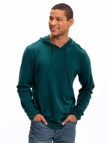 Slub Jersey Pullover Hoodie Mens Outerwear Sweatshirt Threads 4 Thought