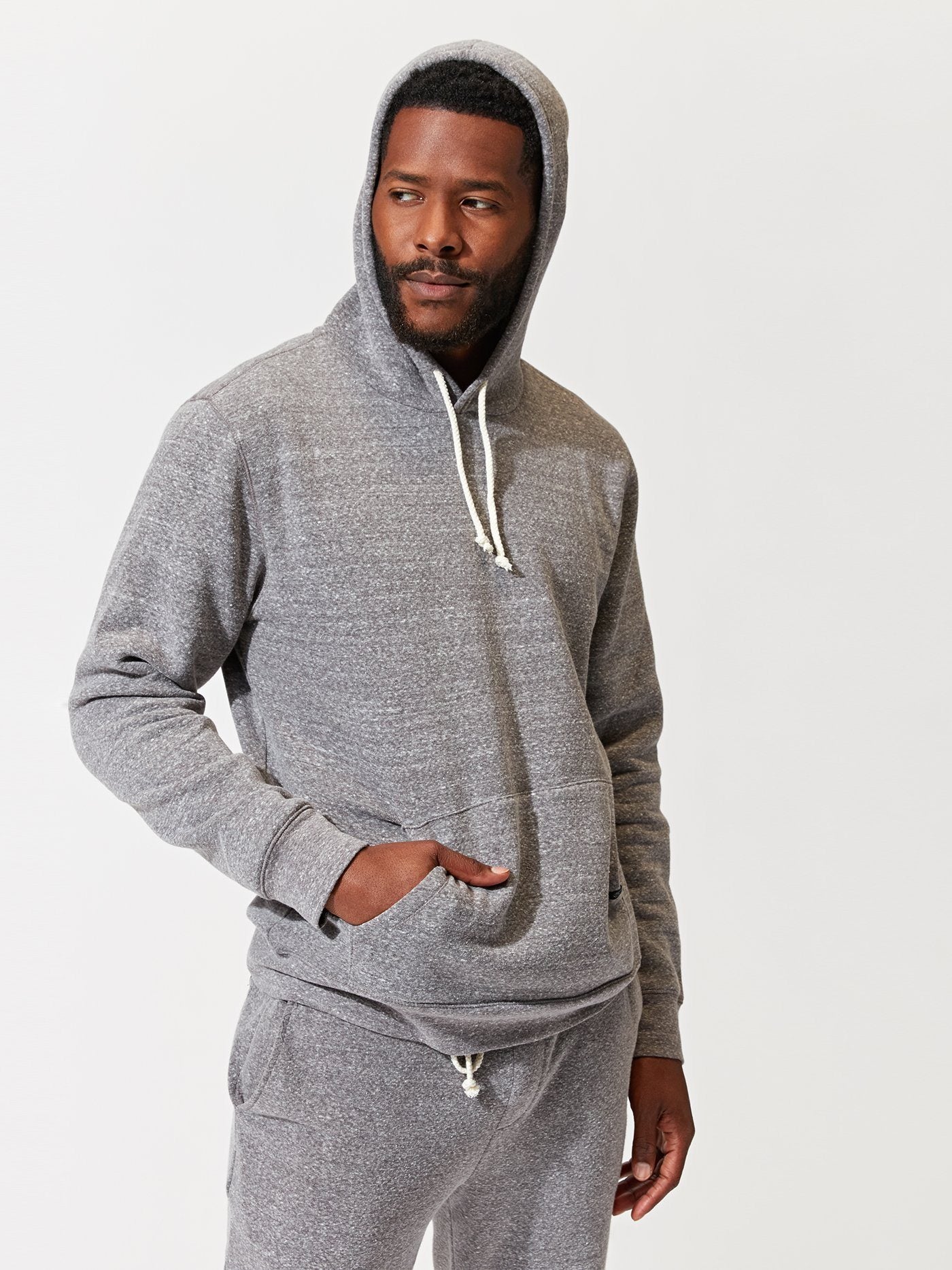 in Pullover Triblend Threads Hoodie Thought Grey Heather 4 –