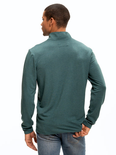 Kace Featherweight Lounge Mock Neck Mens Outerwear Sweatshirt Threads 4 Thought