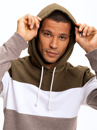 Romero Colorblock Pullover Hoodie Mens Outerwear Sweatshirt Threads 4 Thought