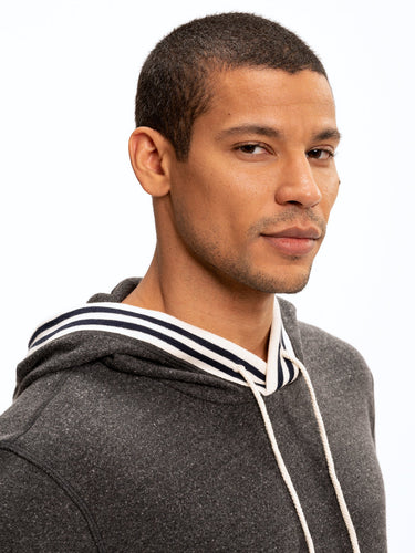 Tyson Contrast Rib Pullover Hoodie Mens Outerwear Sweatshirt Threads 4 Thought