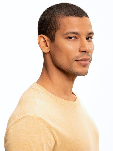 Kye Triblend Long Sleeve Crew Mens Tops Tshirt Long Threads 4 Thought