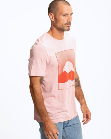 Desert Sunrise Jersey Slub Graphic Tee Mens Tops Tshirt Short Threads 4 Thought 