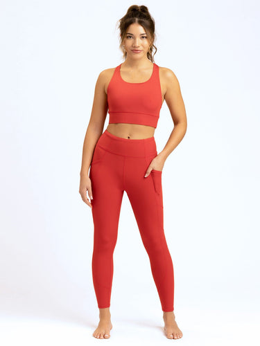 Rita Pocket High Rise 7/8 Sport Legging 24" Threads 4 Thought