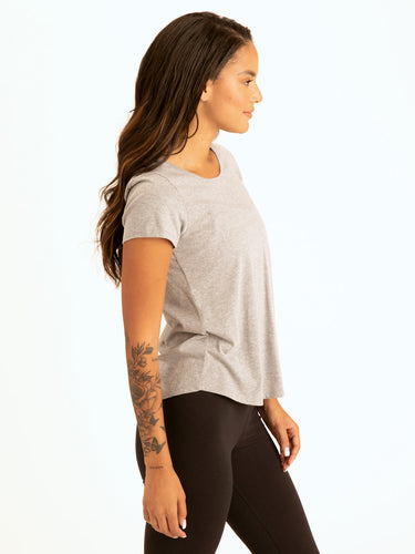 Moiraine Back Cut Out Tee Womens Tops Short Threads 4 Thought