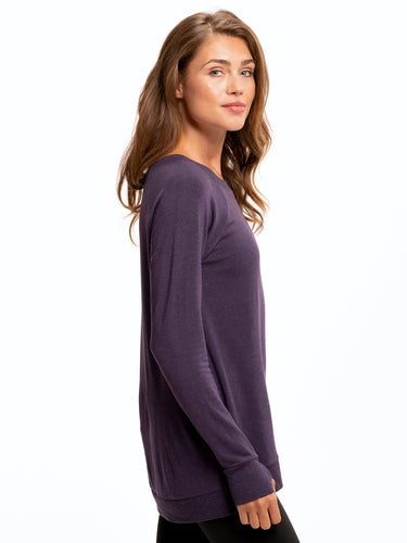 Leanna Feather Fleece Tunic Womens Outerwear Sweatshirt Threads 4 Thought