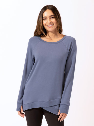 Leanna Feather Fleece Tunic Womens Outerwear Sweatshirt Threads 4 Thought