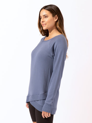 Leanna Feather Fleece Tunic Womens Outerwear Sweatshirt Threads 4 Thought