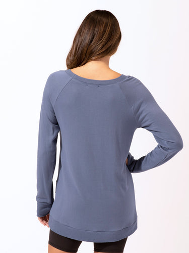 Leanna Feather Fleece Tunic Womens Outerwear Sweatshirt Threads 4 Thought