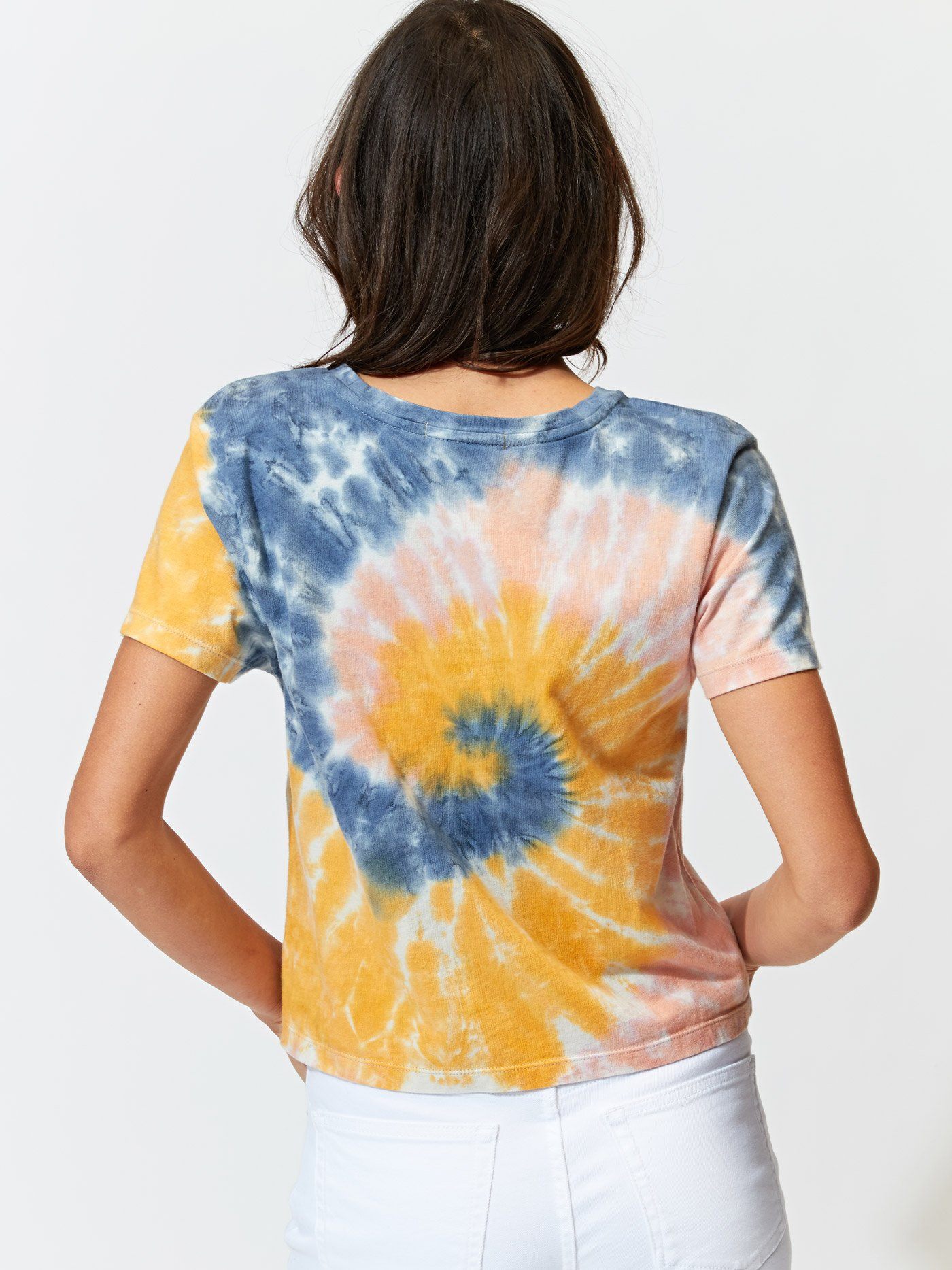 Maggie Tricolor Tie Dye Tee Womens Tops Tee Threads 4 Thought
