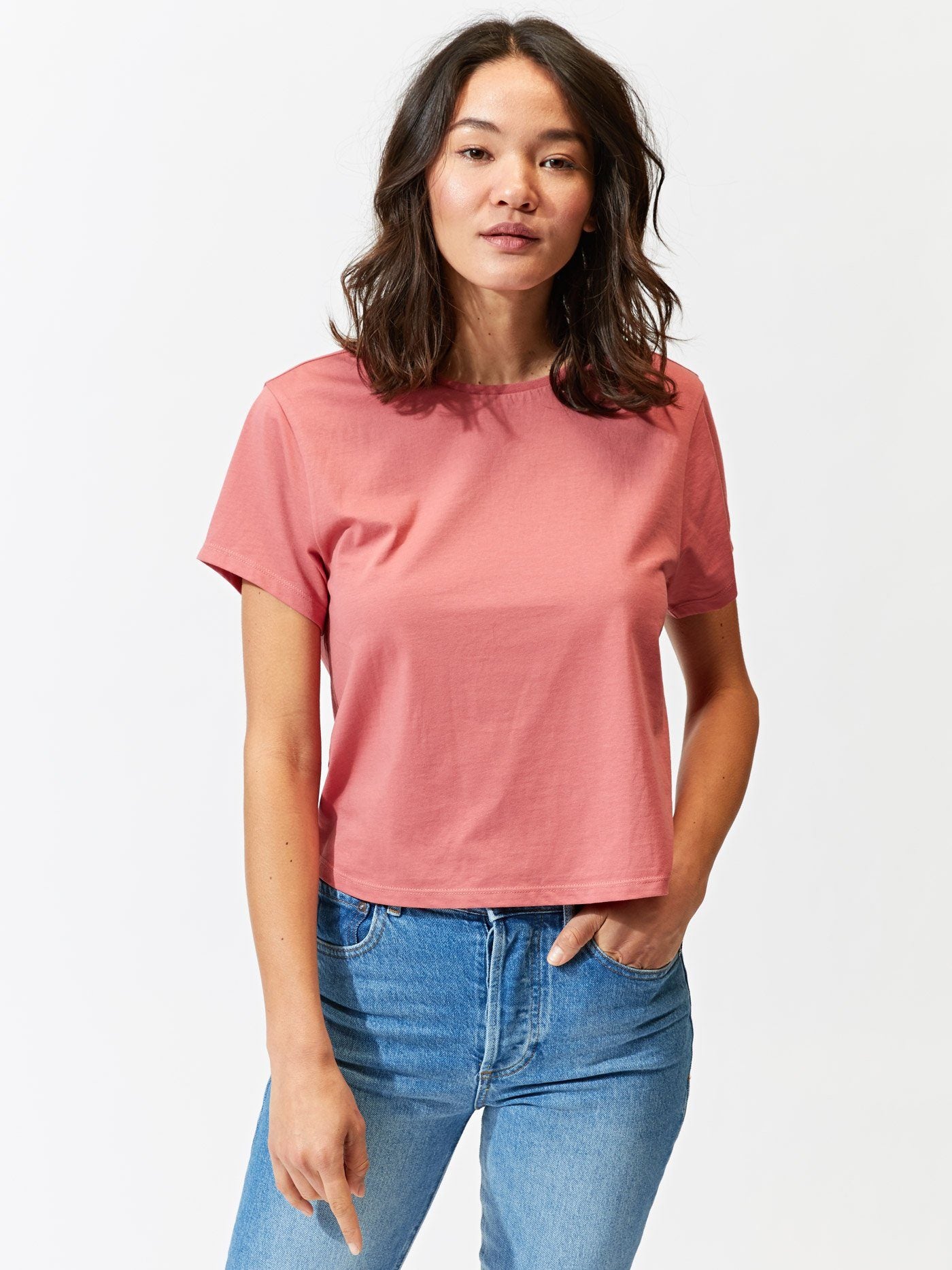 Invincible Cropped Crew Tee Womens Tops Tee Threads 4 Thought