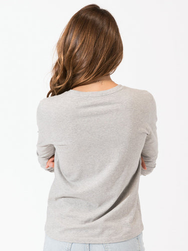 Women's Invincible Long Sleeve V-Neck Womens Tops Top Threads 4 Thought
