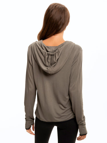 Sybil FeatherLoop Athleisure Jacket Womens Outerwear Sweatshirt Threads 4 Thought