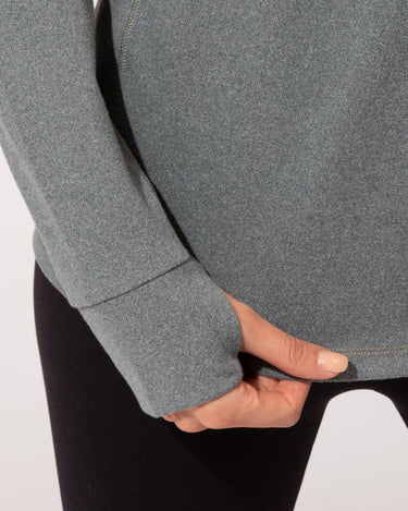 Belinda Luxe Fleece 1/4-Zip Jacket Womens Outerwear Sweatshirt Threads 4 Thought 