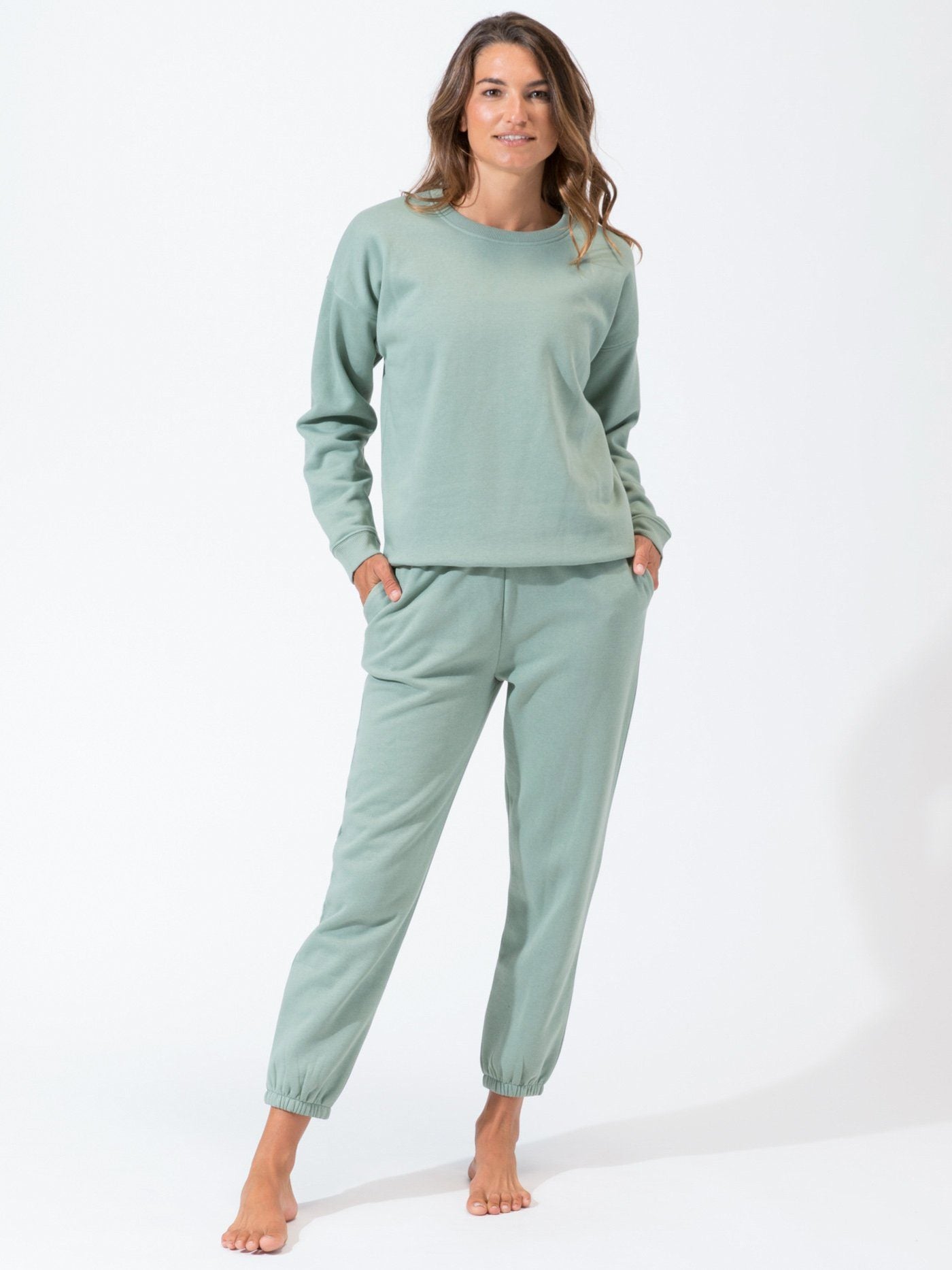 WoInvincible Fleece Pullover Crew Womens Outerwear Sweatshirt Threads 4 Thought 