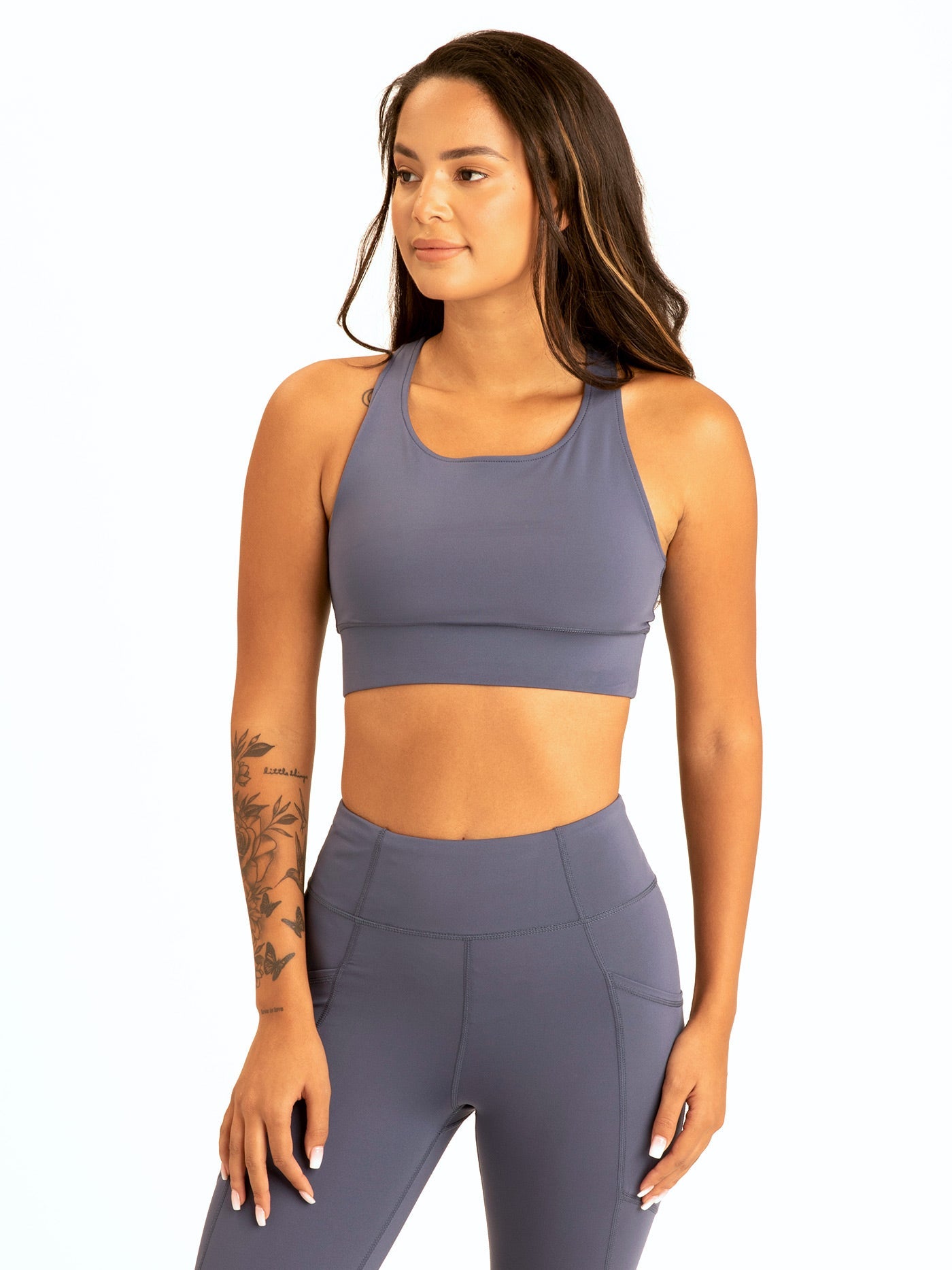 Strappy Sports Bra Womens Tops Sports Bra Threads 4 Thought 