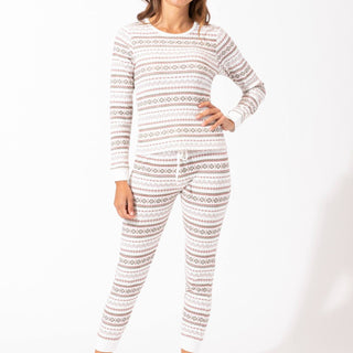 Women's Winter Fair Isle Pajama Set Womens Pajamas Threads 4 Thought 