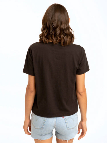 Avelina Gauze Mix Pocket Tee Womens Tops Short Threads 4 Thought