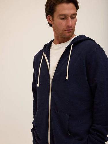 Triblend Zip Fleece Hoodie Mens Outerwear Sweatshirt Threads 4 Thought 