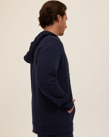 Triblend Zip Fleece Hoodie Mens Outerwear Sweatshirt Threads 4 Thought 