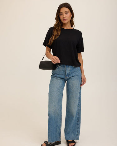 Shana Modal Terry Tee Womens Tops Short Tee Threads 4 Thought 