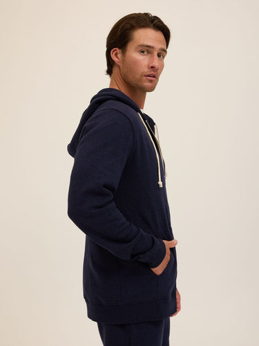 Triblend Zip Fleece Hoodie Mens Outerwear Sweatshirt Threads 4 Thought 