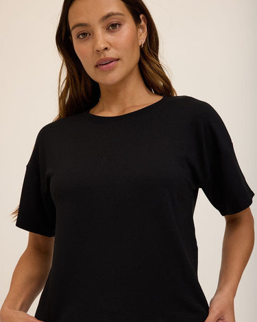 Shana Modal Terry Tee Womens Tops Short Tee Threads 4 Thought 